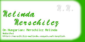 melinda merschilcz business card